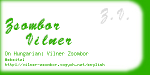 zsombor vilner business card